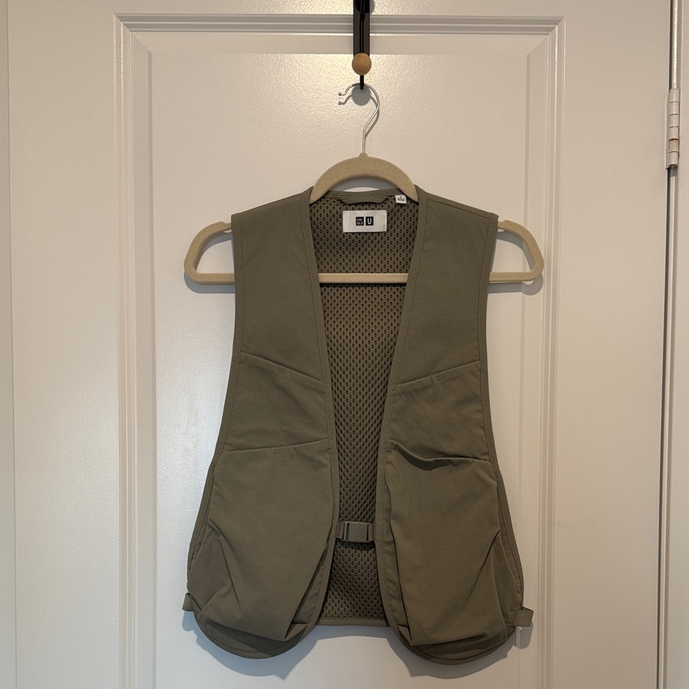 Uniqlo U Collab Khaki Utility Vest - NEW